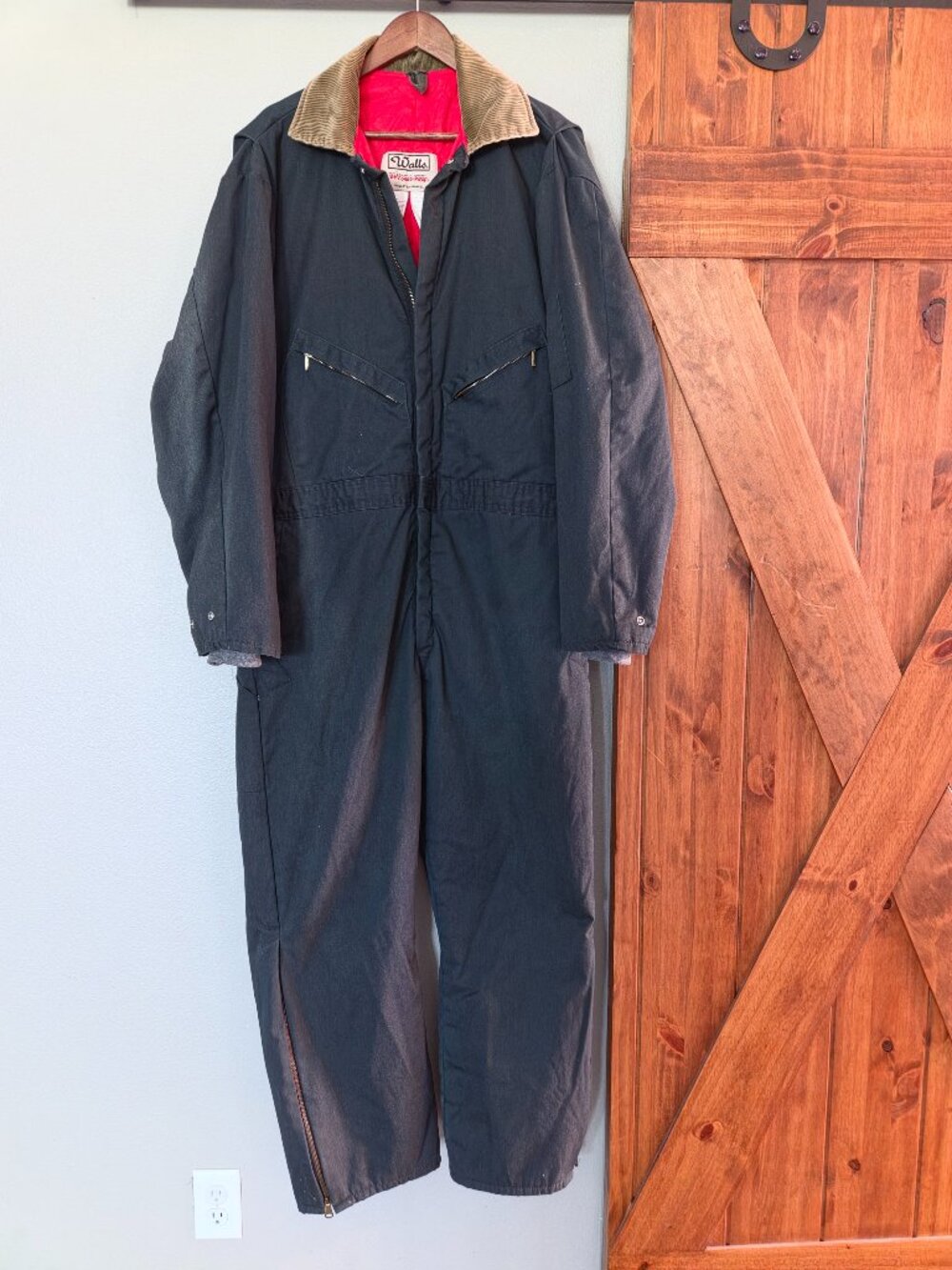 Wells Blizzard-Pruf Insulated Apparel, Men’s XL, Vintage Navy Coveralls. Heavy